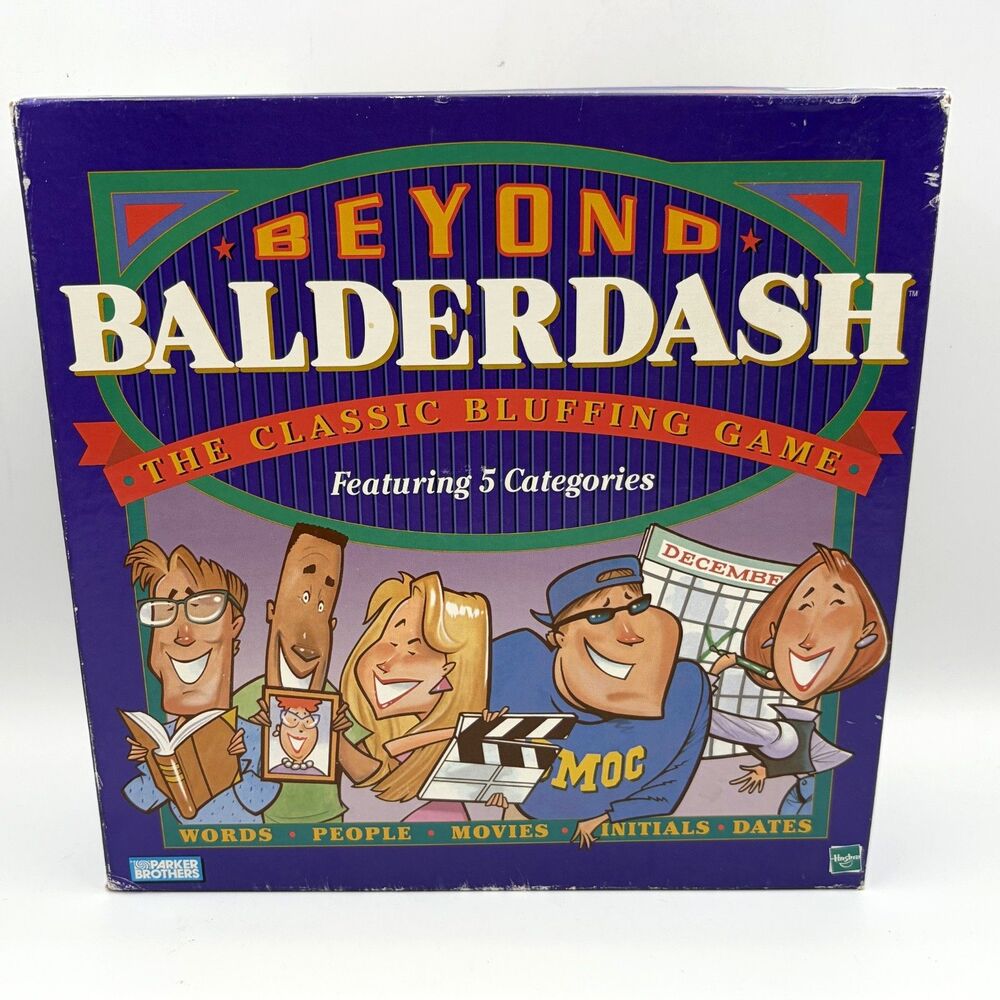 Beyond Balderdash The Classic Bluffing Game Featuring 5 Categories 1997 COMPLETE
